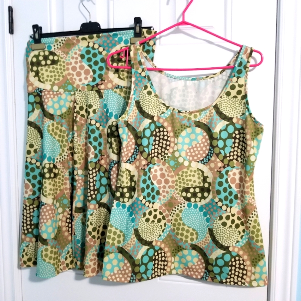 Weekenders Silky top and matching skirt